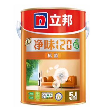 立邦 净味120竹炭金装抗菌五合一无添加，5L/桶 售卖规格：5升/桶