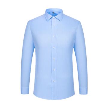 笙谷 长袖商务衬衫，XGSLVD2015-40 女士浅蓝人字纹100%棉100支双股成衣免烫 售卖规格：1件