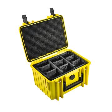 倍威 手提安全工具箱 IPx67防水防尘 底部间隔，Type 2000/Y/RPD 黄色，250x175x155 售卖规格：1个