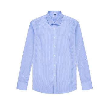 笙谷 长袖商务衬衫，XGSGND2017-44 男士蓝白条100%棉成衣免烫 售卖规格：1件