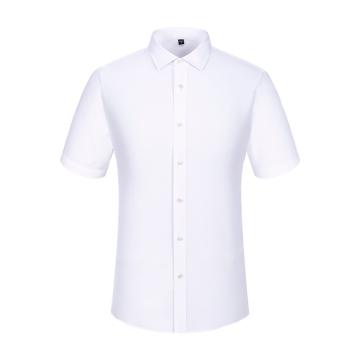笙谷 短袖商务衬衫，XGSJVD2016-36 女士白色人字纹100%棉100支双股成衣免烫 售卖规格：1件
