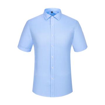 笙谷 短袖商务衬衫，XGSJVD2015-36 女士浅蓝人字纹100%棉100支双股成衣免烫 售卖规格：1件
