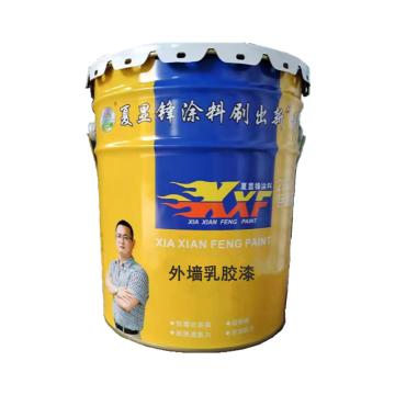夏显锋/XIAXIANFENG 外墙乳胶漆，外墙乳胶漆，白色B01，15KG/桶 售卖规格：15公斤/桶