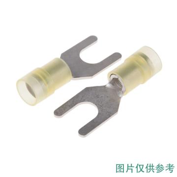 RS Pro PRO 叉型端子，267-3701 M3.5(#6)螺栓，0.5-1.5mm²，红色 6.4mm宽， 售卖规格：100个/包