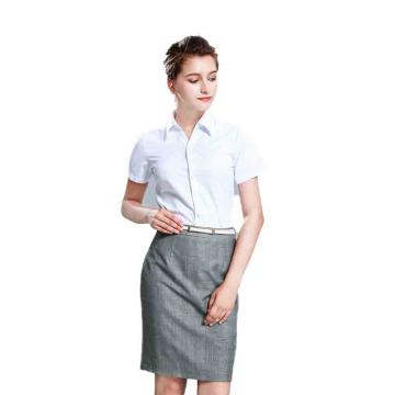 笙谷 短袖商务衬衫，XGVD116-38 女士白色涤棉 售卖规格：1件