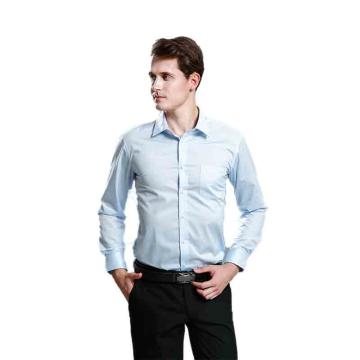 笙谷 长袖商务衬衫，XGGL9003-44 男士浅蓝色60%棉液氨免烫 售卖规格：1件