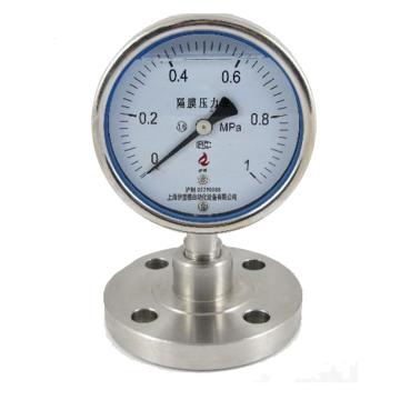 伊科 不锈钢耐震隔膜压力表，YTP-100 0～1.6MPa,DN25,哈C,1.6级,径向 售卖规格：1块