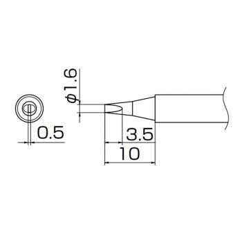 白光/HAKKO 烙铁头T13系列，配套FM-2026，T13-D16 售卖规格：1个