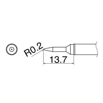 白光/HAKKO 焊咀T31系列，配套焊台FX-100，T31-01SBL 售卖规格：1个