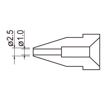 白光/HAKKO 烙铁头T20系列，T20-BCM2 刀形，配套焊台FX-838 售卖规格：1支