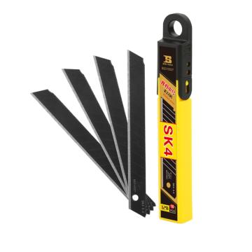 波斯 9MM黑色美工刀刀片（10片/盒），BS310027 售卖规格：1盒