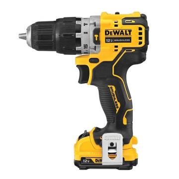 得伟/Dewalt 充电式无刷冲击电钻，DCD706D2 ，夹持10mm，硬扭/软扭57.5/25.5Nm，12V/2.0Ah两电一充 售卖规格：1台