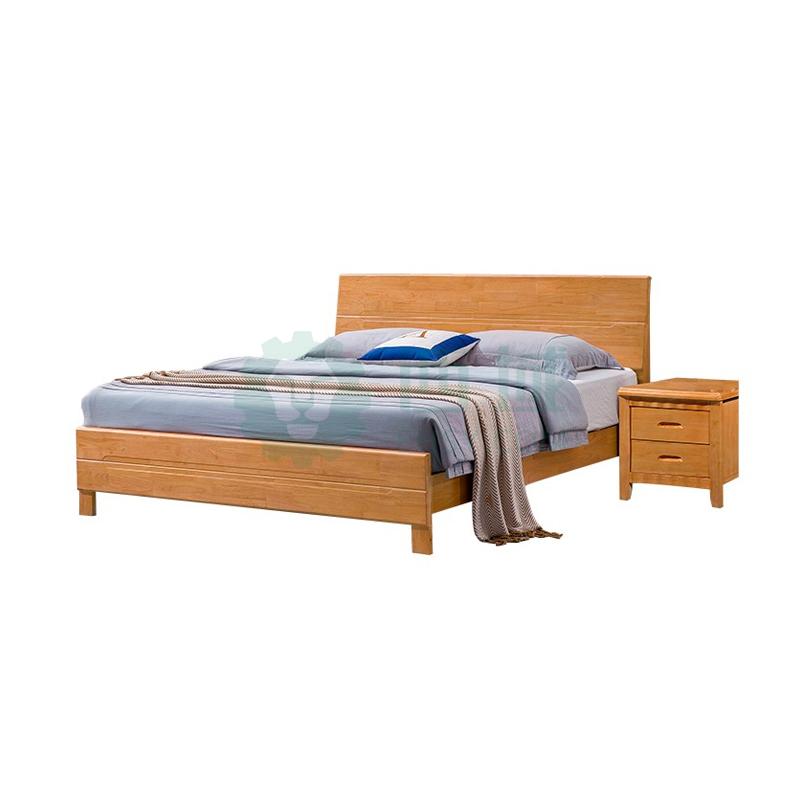 企诺 橡胶木宿舍床，QN-608#-12 1.2米床 售卖规格：1张