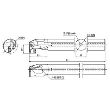 京瓷 内孔槽刀，KGDIR2520B-3 售卖规格：1把