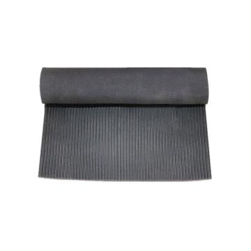 INVOUS 黑色绝缘橡胶板，IS780-80899 条纹防滑型 宽1m 长10m 厚6.0mm 售卖规格：1卷
