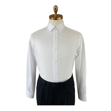 虎豹 白色男士衬衫，HBM-319413-TG05-165/88 100%棉，成衣免烫 售卖规格：1件