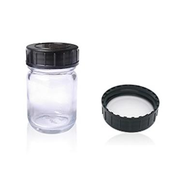 CNW 50mL透明玻璃广口瓶，含PPN盖子及PE衬垫，DIN 40，VAEQ-P14803-50-24 1盒，24个/盒 售卖规格：1盒