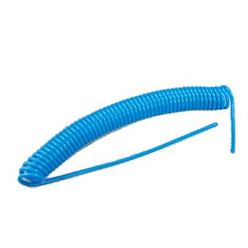 亚德客/AirTAC 螺旋气管，UCS060040BU030MA2 Φ6×Φ4，蓝色，带公母快速接头 售卖规格：3米/根