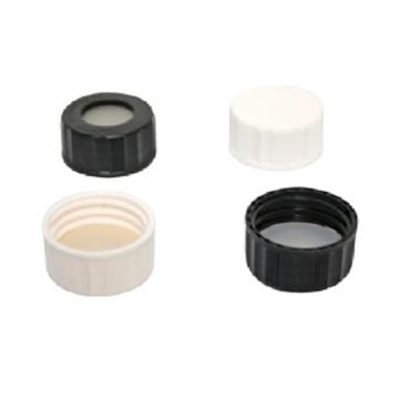 CNW 黑色24-400开孔拧盖、含超低流失PTFE/硅胶隔垫，VEAP-5350-24-100 100/袋 售卖规格：1袋