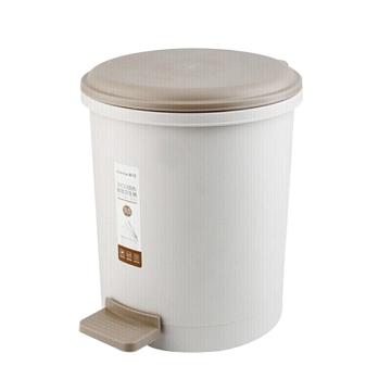 茶花 垃圾桶带盖脚踏式，1501 9.6L 随机色 售卖规格：1个