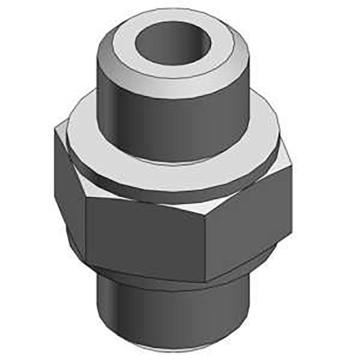 SMC 微型管接头，M-5N M-5N直通锁紧接头 售卖规格：1个