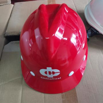 万寿 安全帽，材质ABS，红色定制logo