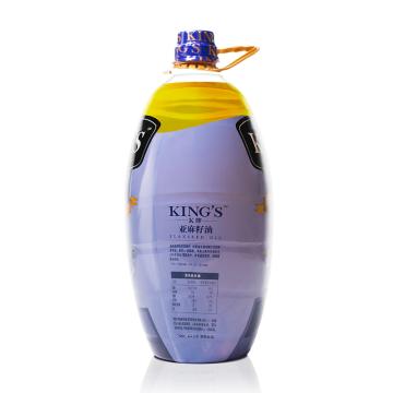 金龙鱼 食用油，KINg'S 冷榨初榨一级亚麻籽油，5L （一件代发） 售卖规格：1桶