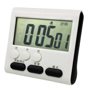 安赛瑞 定时器，电子计时器定时闹钟多功能电子提醒器，练习考试闹钟倒计时器，黑白色，601106 售卖规格：1个