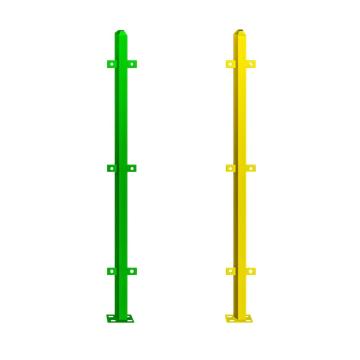 安赛瑞 仓库车间隔离网配套立柱，配套隔离网使用，高度1.8m，黄色，200632
