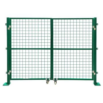 安赛瑞 仓库车间隔离网，高1.8m×宽2.0m，对开门，1套含轮，绿色，200627