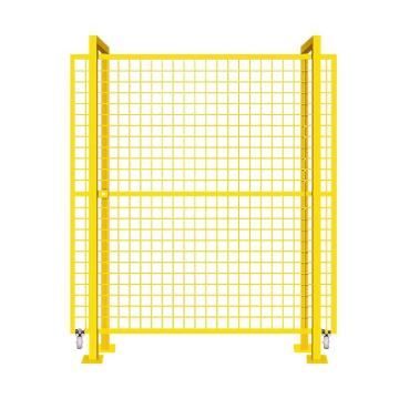 安赛瑞 仓库车间隔离网，高1.8m×宽1.5m，推拉门，1套含轮，黄色，200620