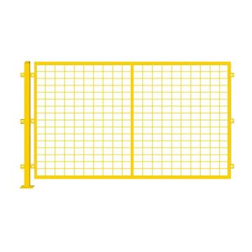 安赛瑞 仓库车间隔离网，高2.0m×宽2m，含1根立柱，黄色，200635