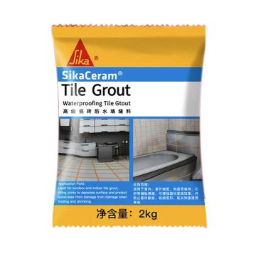西卡/SIKA 高级防水瓷砖填缝剂，Tile Grout 白色 售卖规格：2千克/包