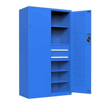 锴源 二抽带网工具柜，KY-G005,蓝色 1800×1000×500mm 售卖规格：1个
