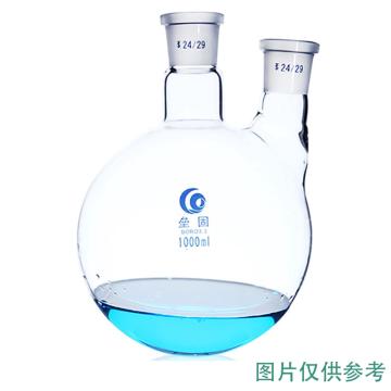 垒固 直二口烧瓶，B-017255 2000ml，24*24 售卖规格：1只