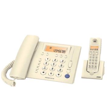 步步高 子母电话机，W263 一拖一家用办公固话座机无线子机 玉白色套装 售卖规格：1台