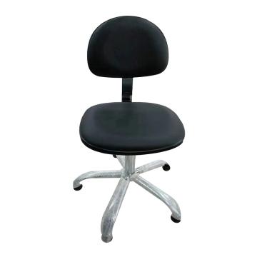 佰斯特 导电型PU工作椅+弹簧钢，Y-8GA型，420-540mm，钢制五星爪，防静电固定脚杯，黑色
