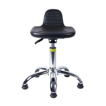 佰斯特 防静电聚氨酯小弯背工作椅，Y-2GA型，435-575mm，钢制五星爪，防静电固定脚杯