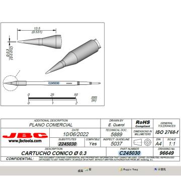 JBC 烙铁头，C245-030 售卖规格：1支