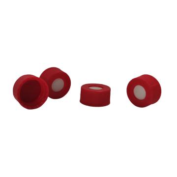 CNW 兼容Agilent的9mm 红色开孔拧盖、含PTFE/橡胶隔垫，Bond，VEAP-5394-09FRR-100 100/袋 售卖规格：1袋