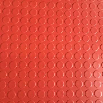 华泰 绝缘胶垫，圆凸点防滑5mm厚，宽1m，红色 售卖规格：1米