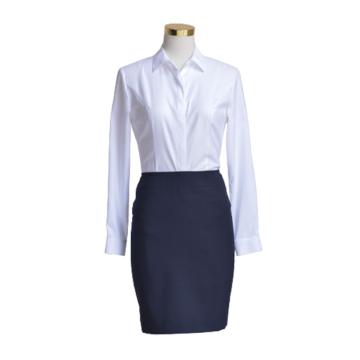 希努尔 女式长袖白色衬衫，Sioner长白女100%棉免烫 100%棉（成衣免烫），150/76-175/112 售卖规格：1件