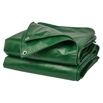 鑫亨达 户外PVC三防加厚阻燃防雨涂塑篷布，军绿色450g/m²，10米×12米 售卖规格：1块