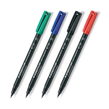 施德楼/STAEDTLER 油性胶片笔，313红色 线幅0.4mm 油性笔菲林笔快干防水不掉色光盘记号笔（10支/盒） 售卖规格：1支
