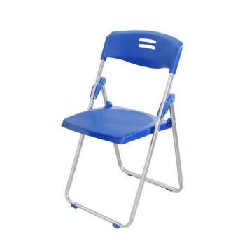 企诺 培训会议椅蓝色可折叠办公椅，450W*470D*810H 1张