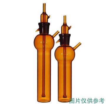 垒固 喷泡氏吸收瓶，B-013721 10ml，棕色 售卖规格：1支