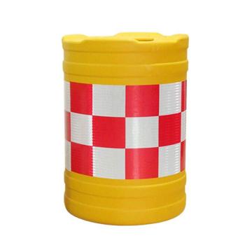 轰烈 吹塑防撞桶，黄色桶体+红白反光膜，4.5kg，约600×800mm 售卖规格：1个