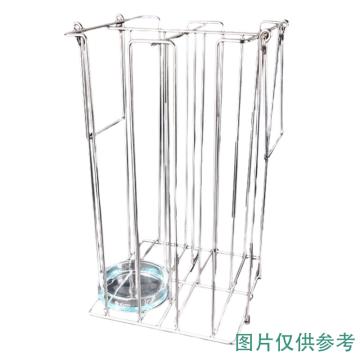 垒固 不锈钢培养皿载体架，W-005614 90mm*80个 售卖规格：1个