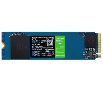 西部数据/WD 固态硬盘，WDS200T3G0C 2T SSDM.2接口（NVMe协议） WD Green SN350 四通道PCIe 高速 售卖规格：1块