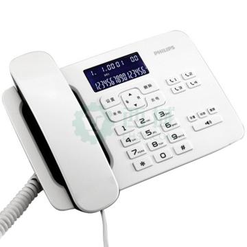 飞利浦 （PHILIPS）电话机，CORD492W/93白色